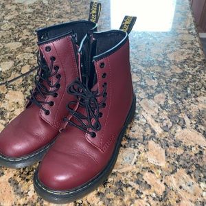 Delaney Doc Martens in Maroon